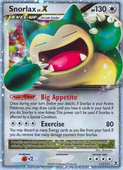 Snorlax Lv.X #111 Rising Rivals