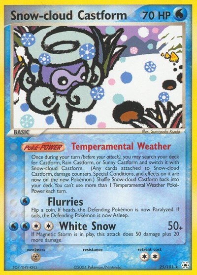 Snow-cloud Castform #25 Hidden Legends