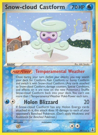 Snow-cloud Castform #29 Delta Species