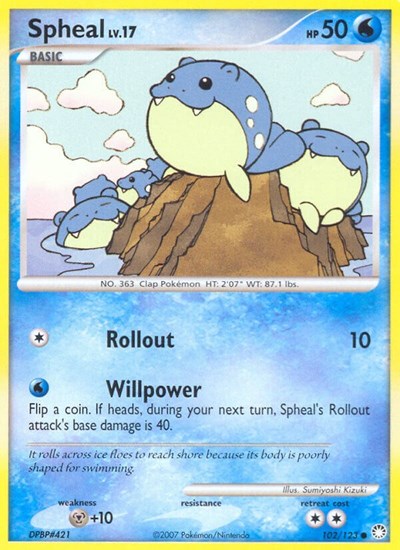 Spheal #102 Mysterious Treasures