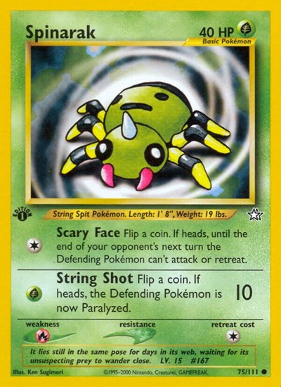 Spinarak #75 Neo Genesis