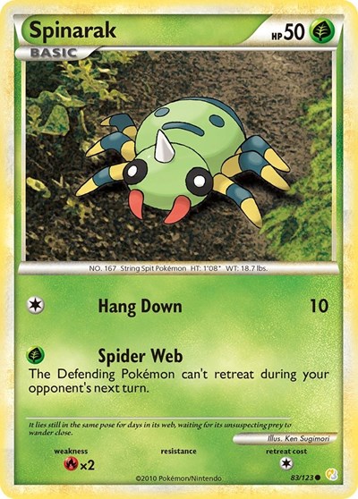Spinarak #83 HeartGold SoulSilver