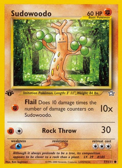 Sudowoodo #77 Neo Genesis