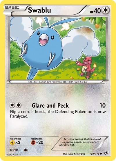 Swablu #103 Legendary Treasures