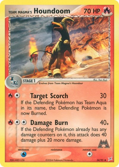 Team Magma's Houndoom #34 Team Magma vs Team Aqua
