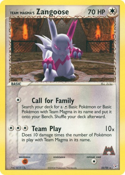 Team Magma's Zangoose #23 Team Magma vs Team Aqua