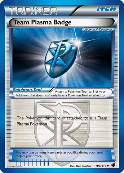 Team Plasma Badge #104 Plasma Freeze