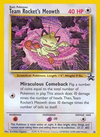 Team Rocket's Meowth #18 WoTC Promo