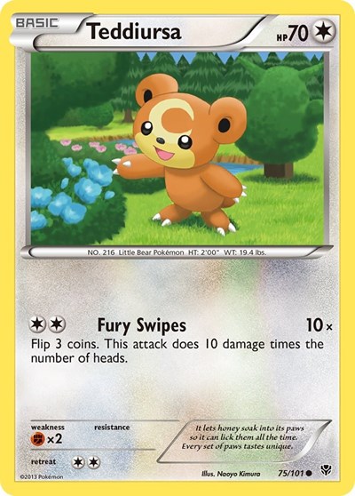 Teddiursa #75 Plasma Blast