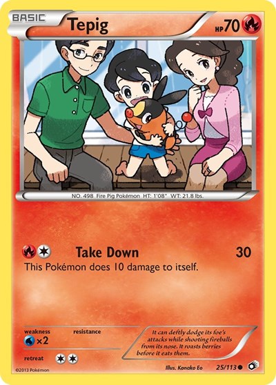 Tepig #25 Legendary Treasures