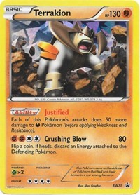 Terrakion #BW71 Black and White Promos