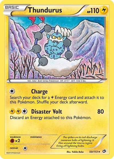 Thundurus #50 Legendary Treasures