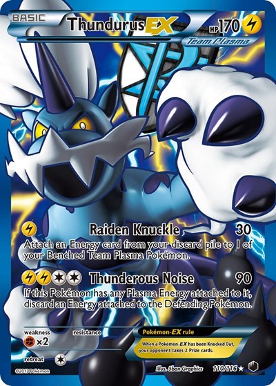 Thundurus EX (Team Plasma) #110 Plasma Freeze