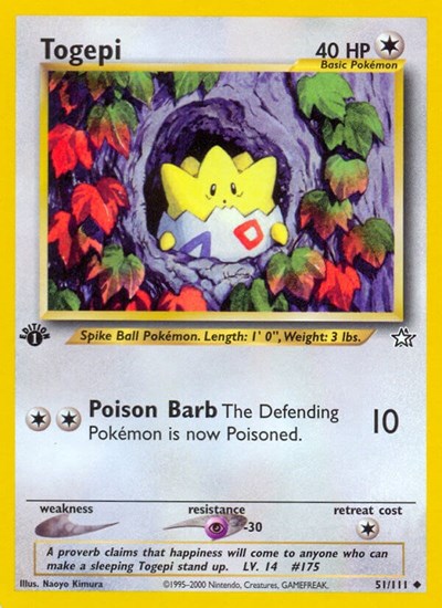 Togepi #51 Neo Genesis