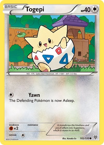 Togepi #102 Plasma Storm