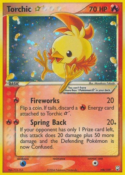 Torchic Star #108 Team Rocket Returns