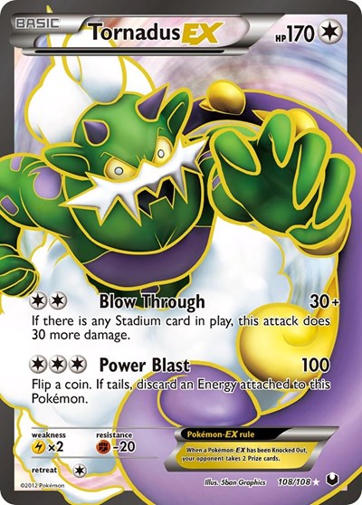 Tornadus EX #108 Dark Explorers