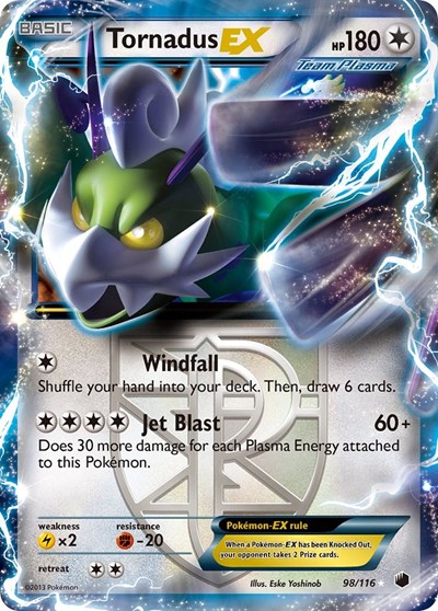 Tornadus EX #98 Plasma Freeze