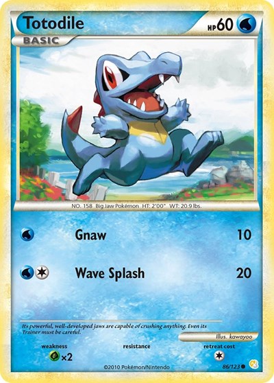 Totodile #86 HeartGold SoulSilver