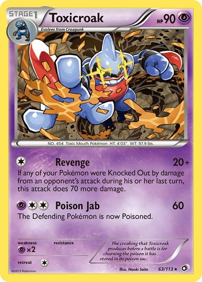 Toxicroak #63 Legendary Treasures
