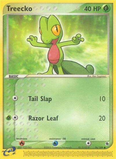 Treecko #76 EX Ruby and Sapphire