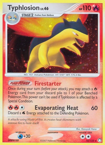 Typhlosion #16 Mysterious Treasures