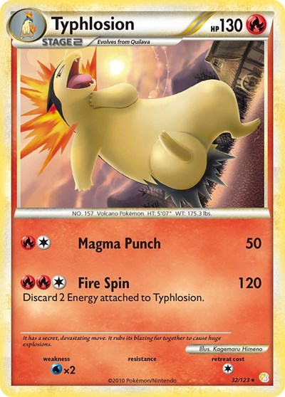 Typhlosion #32 HeartGold SoulSilver