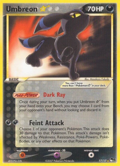 Umbreon Star #17 POP Series 5