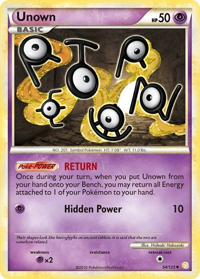 Unown #54 HeartGold SoulSilver