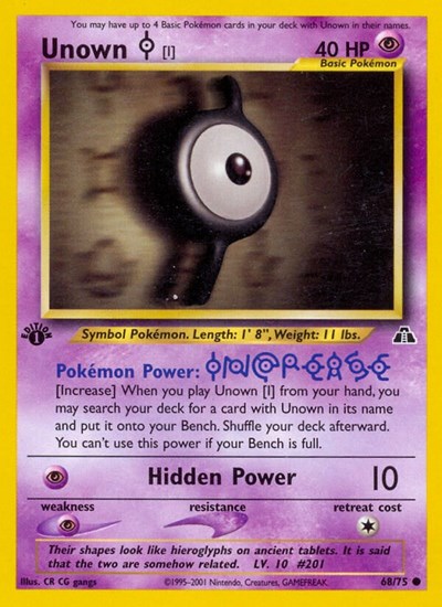 Unown [I] #68 Neo Discovery