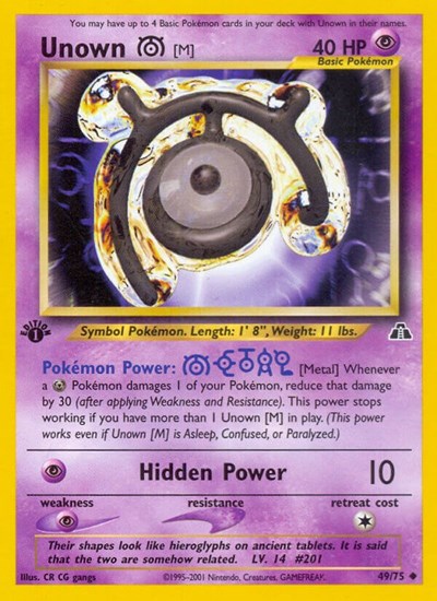 Unown [M] #49 Neo Discovery