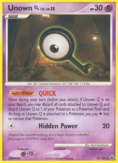 Unown [Q] #49 Majestic Dawn