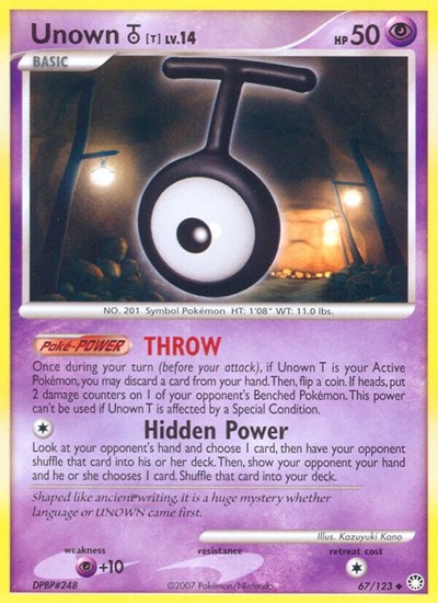 Unown [T] #67 Mysterious Treasures