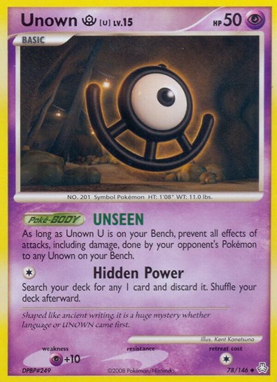 Unown #78 Legends Awakened