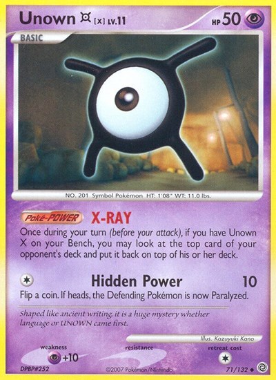 Unown [X] #71 Secret Wonders