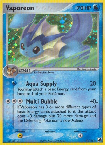 Vaporeon #19 Unseen Forces