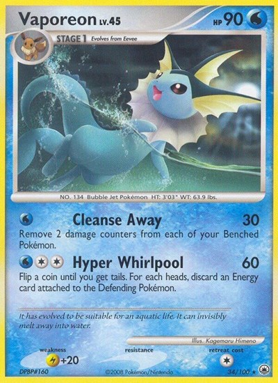Vaporeon #34 Majestic Dawn