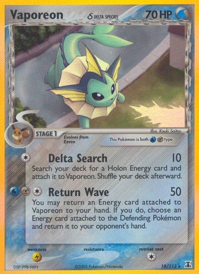 Vaporeon #18 Delta Species