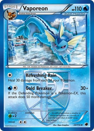Vaporeon #20 Plasma Freeze