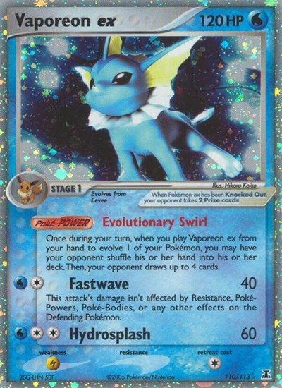Vaporeon ex #110 Delta Species