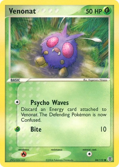 Venonat #84 FireRed & LeafGreen