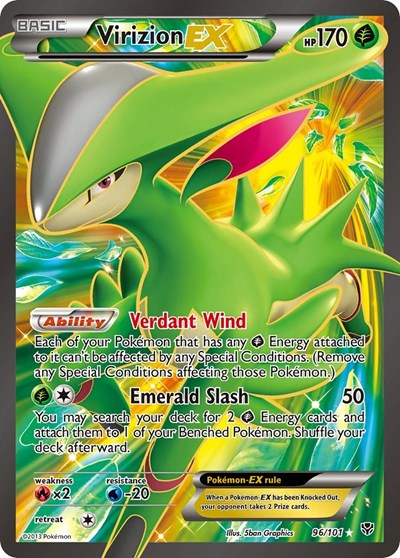 Virizion EX #96 Plasma Blast
