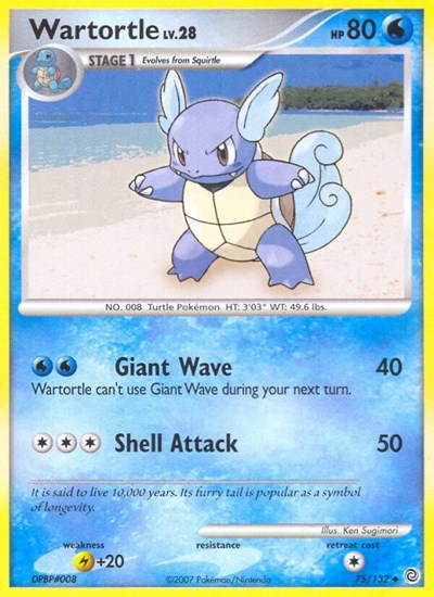 Wartortle #75 Secret Wonders