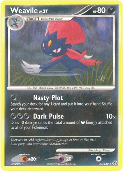 Weavile #40 Diamond and Pearl