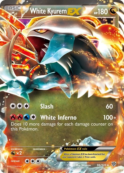 White Kyurem EX #96 Plasma Storm