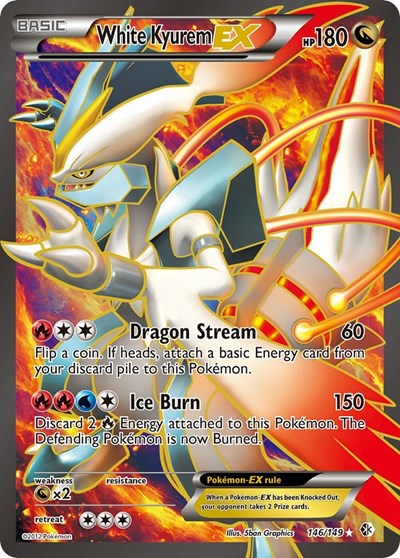 White Kyurem EX #146 Boundaries Crossed