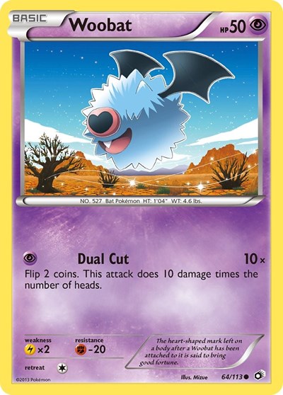 Woobat #64 Legendary Treasures