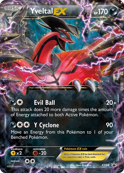 Yveltal EX #XY08 XY Promos