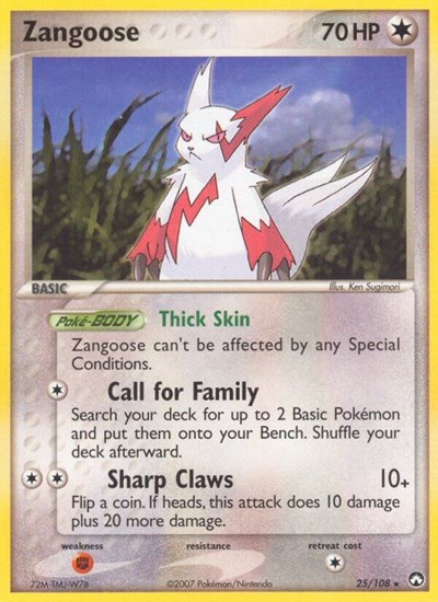 Zangoose #25 Power Keepers