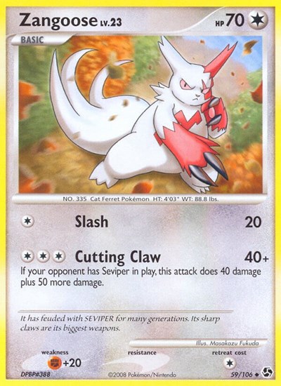 Zangoose #59 Great Encounters